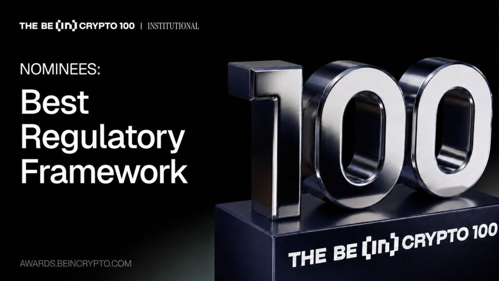 BeInCrypto Lists 10 Crypto Regulatory Frameworks for 2026 Award