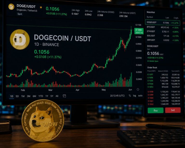 Dogecoin Holds Above $0.10 as Open Interest Climbs