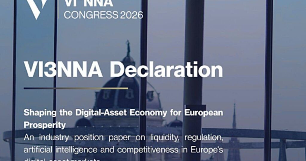 VI3NNA Declaration 2026 Calls for European Digital Asset Infrastructure