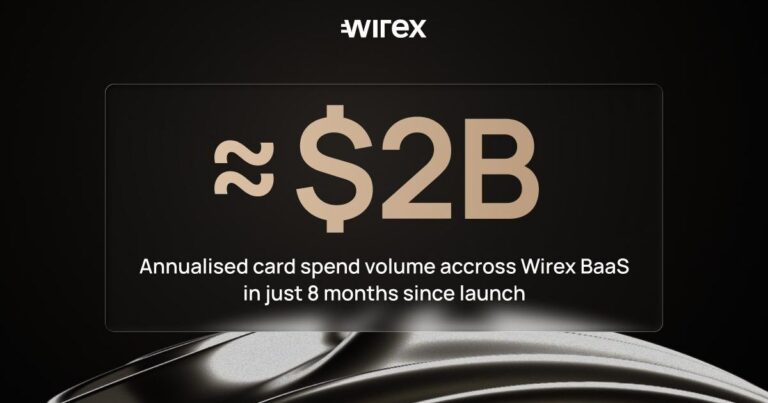 Wirex BaaS Surpasses $2B Annualised Volume in 110 Days