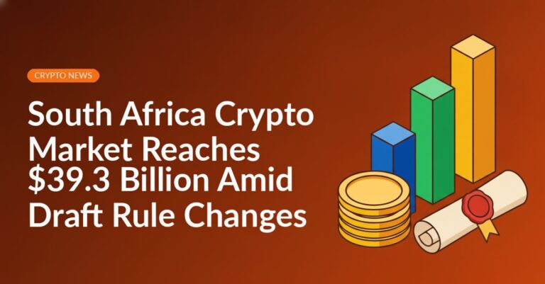 An upward bar chart alongside a sealed official document and stacked blank gold coins.